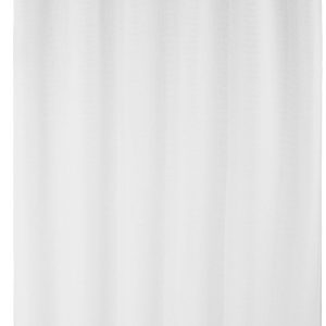 Waffle Weave Shower Curtain, 50% Recycled Poly/50% Bci Cotton, White, 72″ x 72″