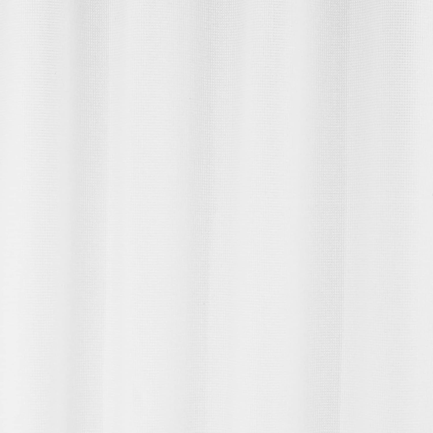 Waffle Weave Shower Curtain, 50% Recycled Poly/50% Bci Cotton, White, 72" x 72" - Image 4