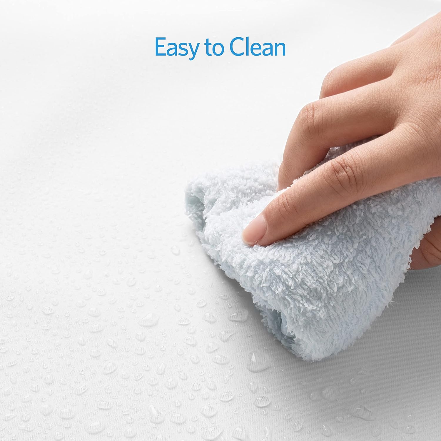 Clear Shower Curtain Liner Light Weight PEVA, Shower Liner 72x72 Inches, Waterproof, No Chemical Smell with 12 Rust Proof Metal Grommets for Bathroom Shower Curtain - Image 6